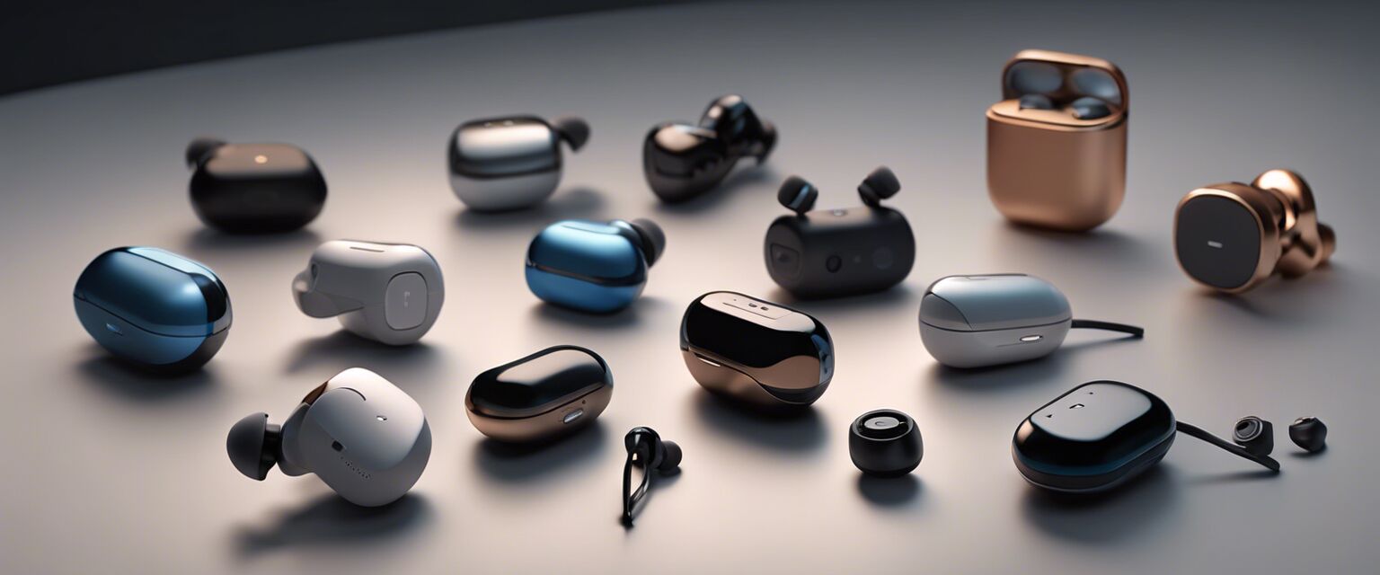 Variety of wireless earbuds for audiophiles