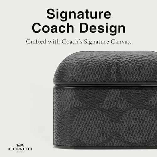 Coach signature design case with logo.