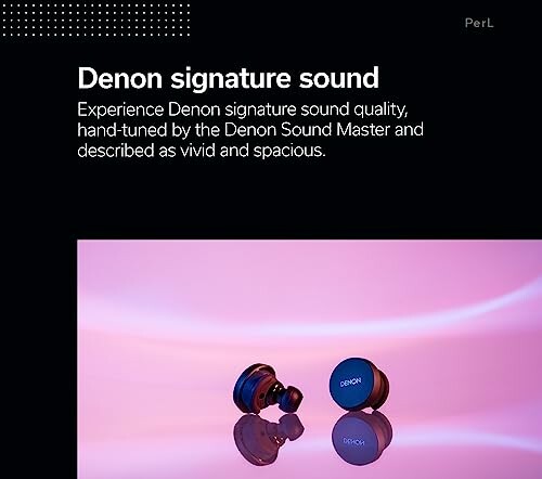 Denon earbuds showcasing signature sound quality.