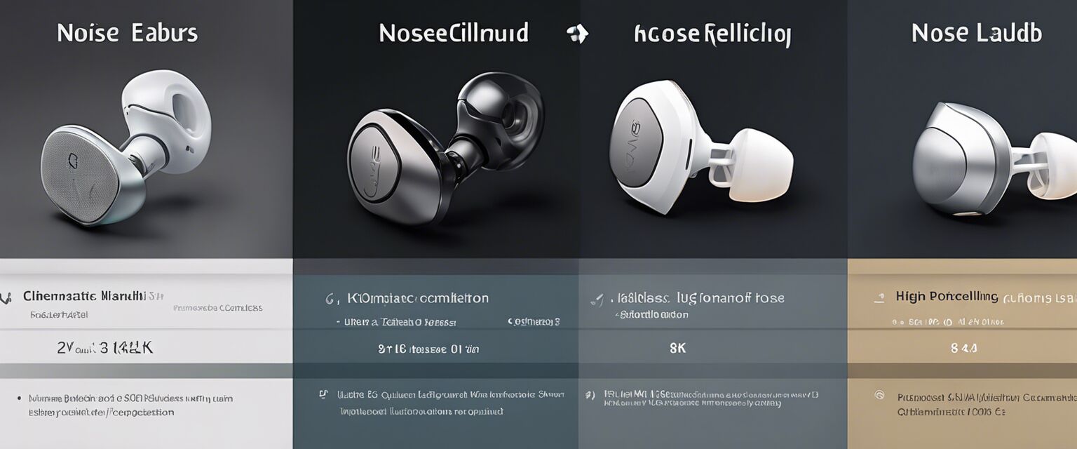 Earbuds comparison table