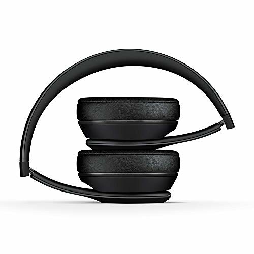 Foldable black headphones in a compact position.