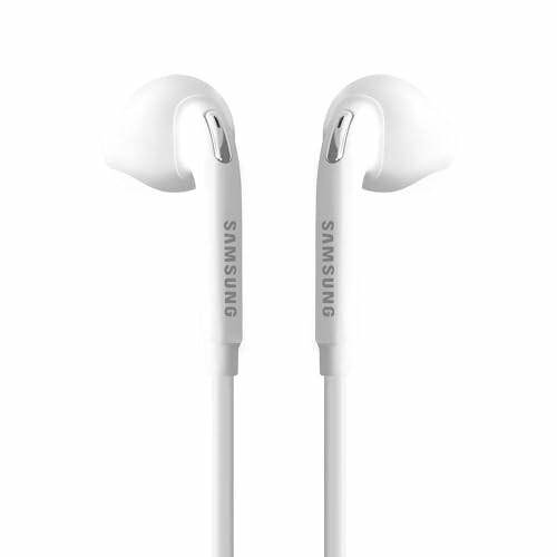 Samsung white earbuds with wires