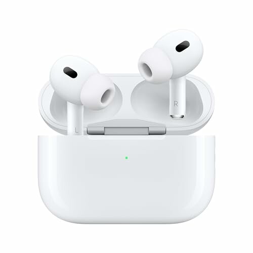 Wireless earbuds in charging case